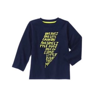 NWT Gymboree Lightning Bolt Shirt Long Sleeve